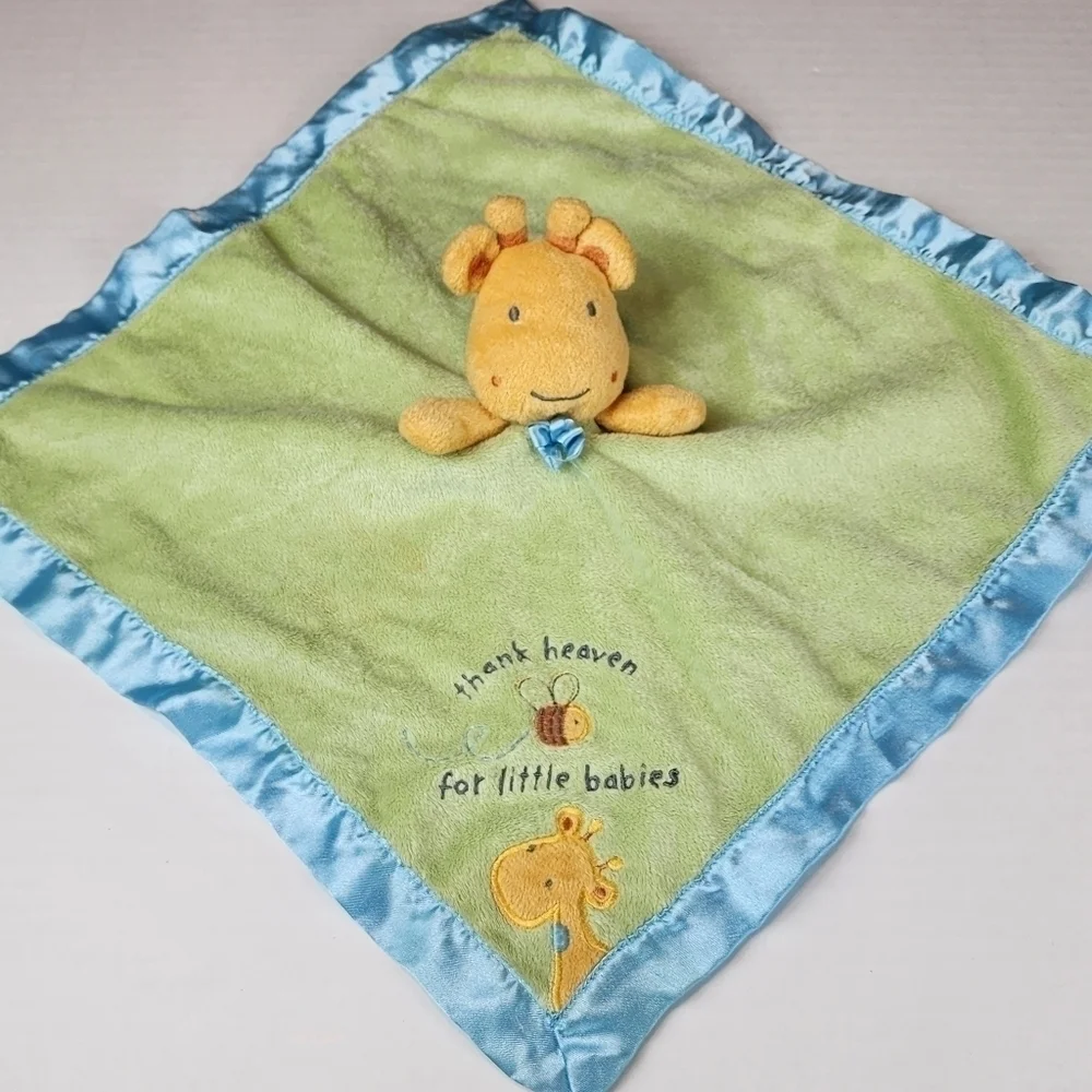 Carter's Giraffe Rattle lovey Thank Heaven for little babies